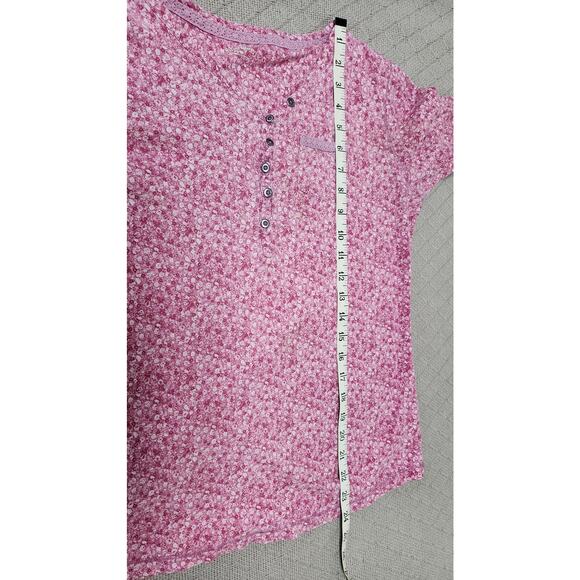 Ruff Hewn Long Sleeve Henly Neckline Floral Pattern Shirt Women's Size Small - Picture 4 of 8